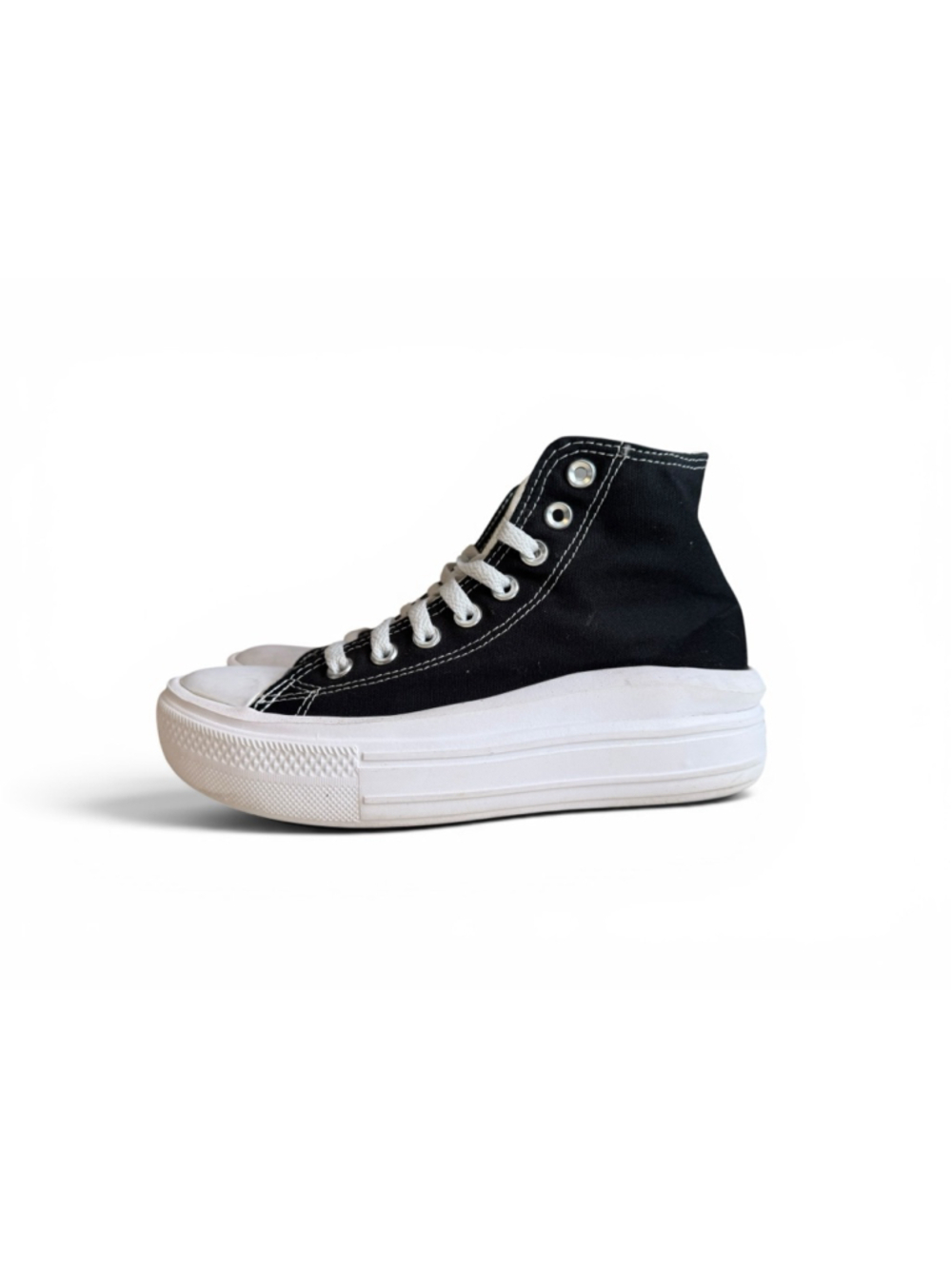 Converse Move Platform High Top Sneakers Women’s Size 7 Black White Chuck Taylor